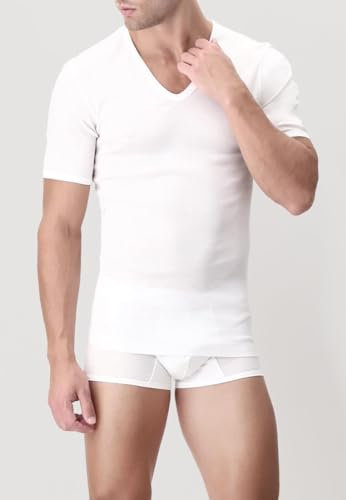 Perofil Collo V - t-shirt in filo di scozia Tg. 6 (XL)