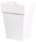 EDA - Pot de Fleur Carré Mi-Haut TOSCANE - Volume 51 L - 39 x 39 x 53 cm - Blanc