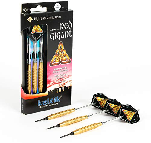 Keltik Billard, Bowling, Dart & mehr Softdart Red Gigant 14g, 16g, 18g Soft-Dartpfeile, Messing, 661702