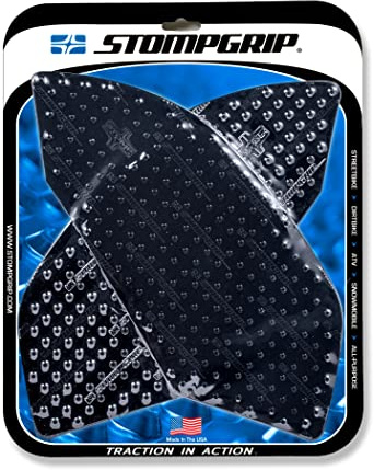 Stompgrip Motorrad Tankpad Volcano schwarz passt für Aprilia RSV 1100 / RSV 4 / Tuono V4 | Tankaufkleber | Tankschutz