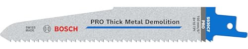 Bosch Professional 25 pièces Lame de scie sabre S 930 CF Endurance for Heavy Metal (pour le métal, 150 x 22 x 1,6 mm, Accessoires scie alternative)