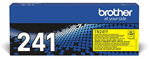 Brother Original Tonerkassette TN-241Y gelb (für Brother HL-3140CW, HL-3170CDW, HL-3150CDW, DCP-9020CDW, MFC-9140CDN, MFC-9330CDW, MFC-9340CDW)