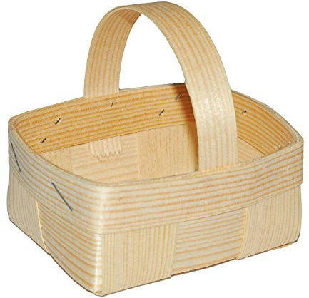 alles-meine.de GmbH Bastkorb/Bastkörchen klein - Natur als Deko z.B. für Osterei/Ei zum befüllen - Weidenkorb - Osternest - Deko Pappeier Dekoei Pappostereier Füllen Ostereie..