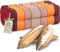 Livasia Coussin Yoga carré Bloc - 17x34x12cm - Coussin de méditation kapok, Coussin de Soutien Bolster rectangulaire, Accessoires Yoga Pilates Coussin cale-Nuque, Fait Main (Orange)