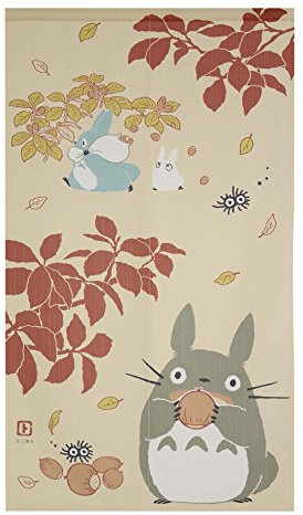 Japonais Noren Rideau Tapisserie Totoro Forêt Taille?: 85 × 150 cm 10 318