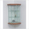 VM ART DESIGN GLASS Glashängevitrine zur Wand Winkel VM502T-TR (Holz Kirschholz)