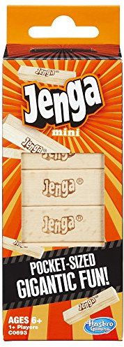 Hasbro Gaming Jenga - Mini gioco, colore: marrone/A, per bambini dai 6 anni in su