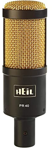 HEIL PR-40 DYN STUDIO MIC LGE.DIAM BLK+GLD MESH