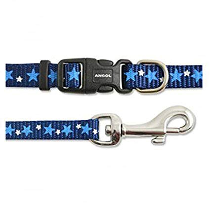 Ancol Star Collar and Lead Set, Blue