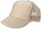 styleBREAKER Unisex 5-Panel Trucker Cap mit Mesh-Einsatz | verstellbares Basecap mit Click Snap Verschluss | luftiges Netz Cap für Damen und Herren, Farbe:Khaki