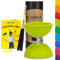 Diabolo Freizeitsport Jonglier-Set Basic mit Diabolo (hellgrün), Handsticks aus Aluminium, Ersatzschnur (160cm) und Gedruckter Anleitung - ideal zum Verschenken für Kinder, Einsteiger & Anfänger