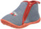 Playshoes Kinder Hausschuhe mit praktischem Reißverschluss Feuerwehr-Motiv,20/21 EU, Blau Jeansblau