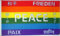Qualitäts Fahne Flagge Peace Frieden (mehrsprachig) 90 x 150 cm mit verstärktem Hissband