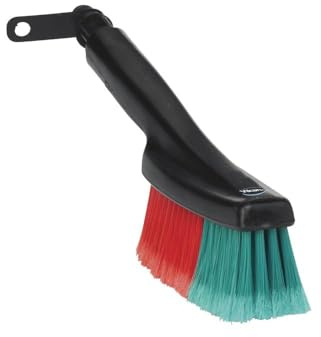 Zachte handborstel met watertoevoerzachte gespleten polyester vezelsvezellengte 50 mmmax. 50°C.360 x 60 x 105 mm