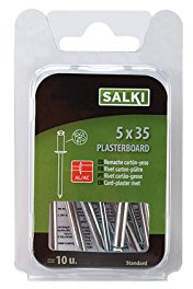 Salki 0395035 Remache Flor de Aluminio y Acero para Cartón-Yeso