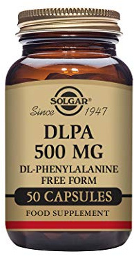 Solgar DLPA 500 mg DL-Phenylalanine Vegetable Capsules - Pack of 50 | Free-form amino acid supplement supporting nervous system function and mood health; vegan formula.