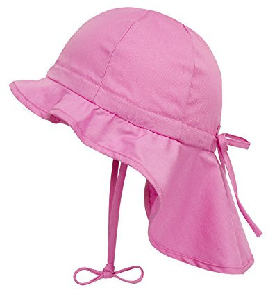 Döll Mädchen Sonnenhut Nackenschutz UV-Schutz 30 75335, Rosa (fuchsia Pink 2023), 51