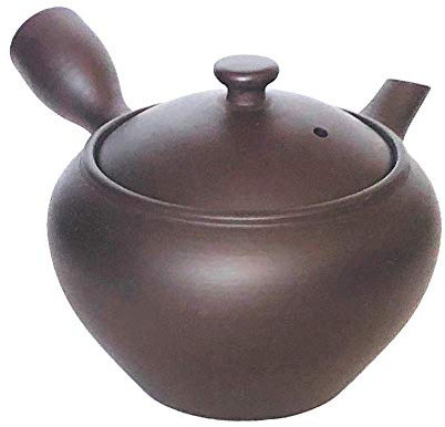 Hase E408 lila Lehm Yokkaichi Banko Teekanne (Japan Import) 370cc Keramik Teapot mit Edelstahl Deckel und Teesieb, 300ml, lila