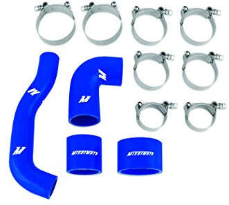 Mishimoto MMHOSE-SUBJ-INT4BK Silicone Intercooler Hoses, compatible with Subaru WRX STI (STI only) JDM 2004-2007, Blue