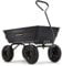 Gorilla Carts GOR4PS Poly-Garten-Kippwagen mit Stahlrahmen und 25,4 cm Luftbereifung, 272,2 kg Kapazität, Schwarz