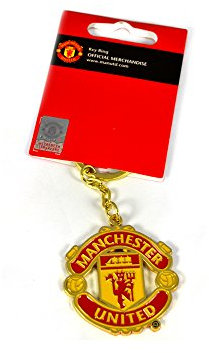 OFFICIAL MANCHESTER UNITED CREST SHAPED KEYRING