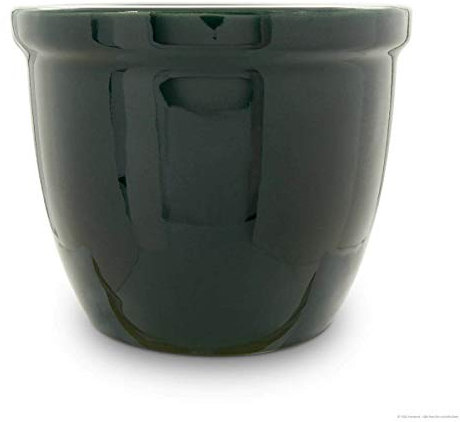 K&K Venus II 22 x 18 cm Glossy Green Stoneware Ceramic Planter (Higher Quality than Earthenware)