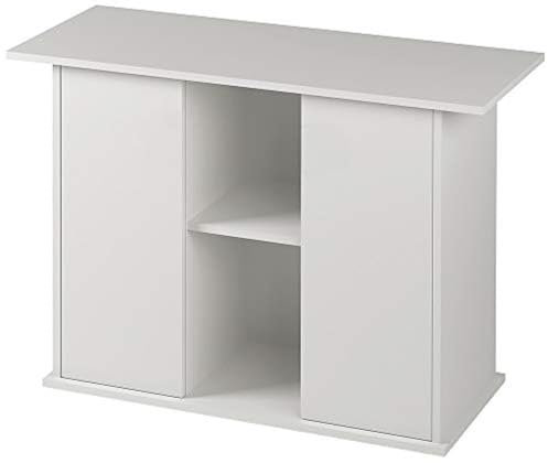 Ferplast Mobile supporto per acquario STAND DUBAI 100 con ante e ripiani, Piedini regolabili, Piano resistente all'acqua, 101 x 41 x h 73 cm, Legno Bianco