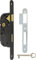 Serrure à larder époxy noire à fouillot - Clé L - Axe à 40 mm - JPM