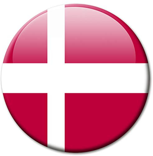 Kühlschrankmagnet Dänemark Flaggen Magnet Länder Reise Souvenir Flagge für Kühlschrank stark groß 50 mm