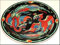 PHOENIX BOPLA! Porzellan Unterteller Ø16cm Asia Serie. Auch Brotteller, Miniteller für alles Kleine und Feine. (16cm, Grundfarbe schwarz)