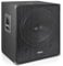 Vonyx SWA18 Subwoofer PA Activo 46cm (18) (500W Potencia máx, Conectores XLR RCA, Brida Estándar, Bass Reflex, Asa Transporte), Subwoofer Activo para DJ con Soporte y Revestimiento de Fieltro Negro