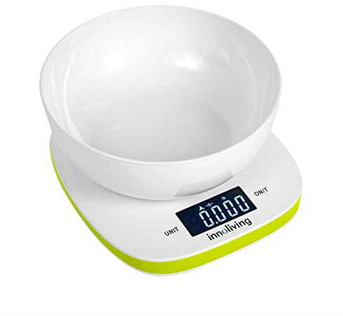 Innoliving INN-132G Bilancia Digitale da Cucina, elettrica, plastica