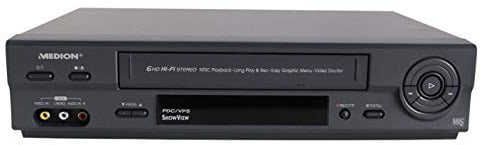 Medion MD 42277 VHS Videorekorder, antrazith