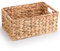 Woodluv Storage Baskets for Shelves, Woven Natural Hamper Gift Basket Bathroom Storage Basket organiser Toys Storage, Large