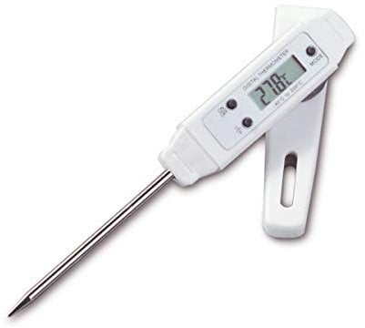 TFA Dostmann Pocket-Digitemp S digitales Einstichthermometer, Taschenformat, abwaschbar, Profi-Einsatz, Temperaturkontrolle, L 20 x B 16 x H 152 mm