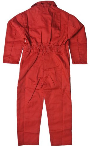 Children's, Kids, Boilersuit, Coverall, Overall, Boys, Girls (Size 30 Age 9-10 years, Red)