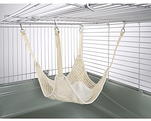 Little Friends Plain Hammock with Fleece Centre, Luxury Cream Cream