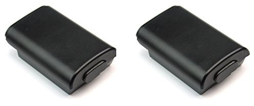 2x Replacement Black Battery Holder Pack Cover Shell For Xbox 360 Wireless Controller