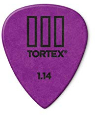 Dunlop 462R1.14 Tortex® TIII, Purple, 1.14mm, 72/Bag