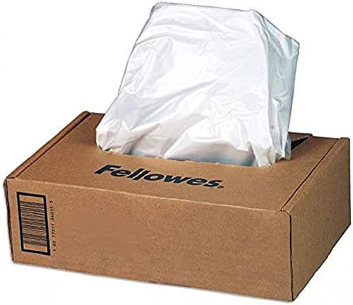 Fellowes Shredder Bags Paper Shredder Accessory – Paper Shredder Zubehör (194 mm, 102 mm, 78 mm, 1.4 kg, 50 PC (S))