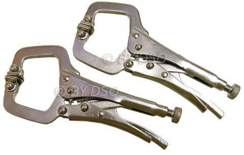 Professional 2 Piece 4 inch C Welding Clamp with Swivel Pads