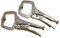 Professional 2 Piece 4 inch C Welding Clamp with Swivel Pads