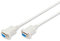 DIGITUS Null-Modem Kabel - D-Sub 9 zu D-Sub 9 - Buchse zu Buchse - 1.8m Anschluss-Kabel - Beige