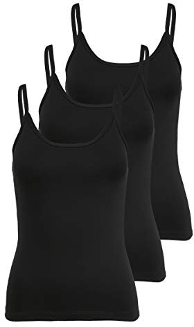 Vivance Active Damen Active Spaghettitops (3 Stück)