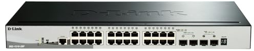 D-Link DGS-1510-28P Switch Smart Managed Gigabit per Stack PoE da 28 Porte di cui 2 10G SFP+ e 2 SFP