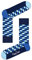 Happy Socks Damen Filled Optic Socken, Blau (Navy 6000), One Size (Herstellergröße: 36-40) (6er Pack)