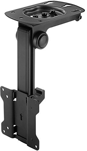 deleyCON Universal TV & Monitor Montaggio a Soffitto -13 - 27 Pollici (33cm - 68cm) - Fino a 20Kg & VESA 100x100mm - 90° Orientabile