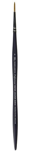 Winsor & Newton Artists Pinceau Aquarelle Martre Kolinsky Rond Pointe N°3