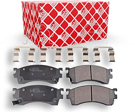 febi bilstein 16198 Bremsbelagsatz mit Befestigungsmaterial, 1 Stück | Kompatibel mit: FORD USA PROBE II, MAZDA 323 F VI Schrägheck, 323 S VI Stufenheck, 626 III Hatchback, 626 IV