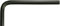 KS Tools Innensechskant-Winkelstiftschlüssel phosphatiert, kurz, 17mm